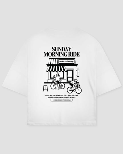 Sunday Morning Ride Unisex Oversized T-Shirt